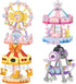 MEIEST 4 PCS Mini Amusement Park Building Blocks Set,Simulation Architecture Collection Particle Construction