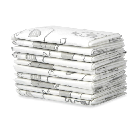 Dr. Talbot's Disposable Changing Pads, Absorbent Travel Diaper with Gray Elephant Print