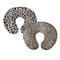 GOSTONG Black Grey Leopard Nursing Pillow Cover Set of 2 Pack Nursing Pillow