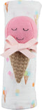 Mud Pie Children's Ice Cream Swaddle and Rattle
