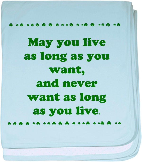CafePress Irishsaying Baby Blanket, Super Soft Newborn Swaddle