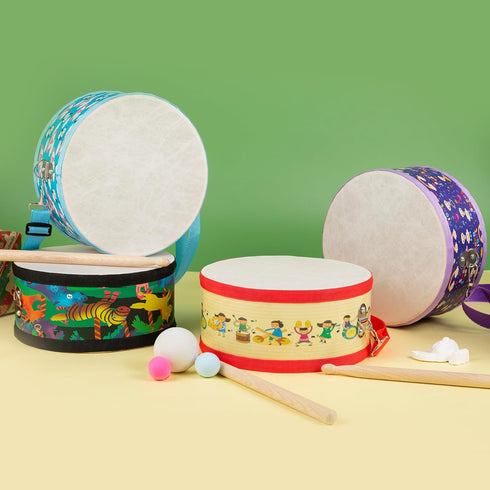 Set 3-5, Kids Drum with Adjustable Strap: Toddler Musical Instrument for Ages Wearable Drum Kit with Drumsticks