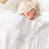 37x42 Booulfi Baby Blanket for Girls Boys Swaddles for Newborns Receiving Blankets Neutral Baptism Christening Knit