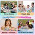 amdohai 216 36 Portable Magnetic Letters Blocks Magnetic Alphabet & Numbers Montessori Learning Toys for Kids