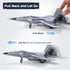 F14 F22 Double Fighter Jet Toy, & Diecast Planes with Lights & Sounds, Pull Back Military Airplane Toy Gift
