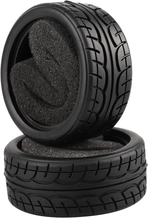 Soft Rubber Tires for RC 1:10 On Road Car, Pack of 4