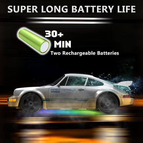 1:24 4WD 15KM/H RC Drift Car Remote Control Car High Speed Racing Sport Car with LED Lights RC Cars Toy for Kids Boys