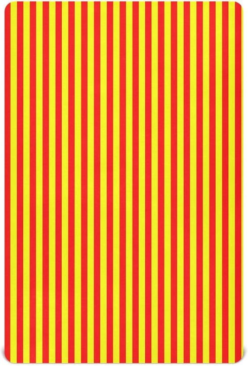Pigsaly Crib Sheets Red Yellow Vertical Stripes Baby Sheet for Standard Crib Mattress