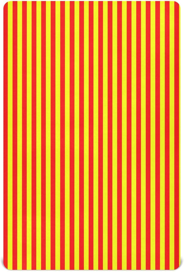 Pigsaly Crib Sheets Red Yellow Vertical Stripes Baby Sheet for Standard Crib Mattress