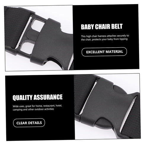 3pcs Baby Safety Belt Harness for High Chair, Baby Chair Straps, Kids Belt Sashes, Polyester Seat Essentials