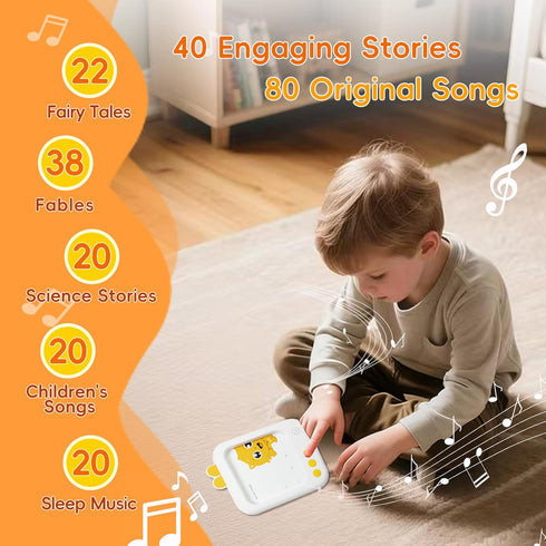 MING XIAO 700+ 3, 4, 5, 6 Talking Flash Cards, Montessori Learning Toy with Words, Built-in Stories & Songs Educational