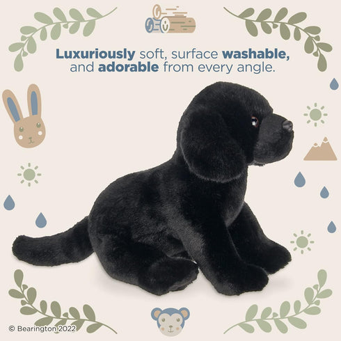 Bearington Collection Lil' Jet - 8 Inch Black Lab Stuffed Animal