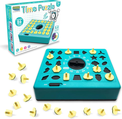 Gamie Time Game - Pop Up Board Game with Shape Matching Puzzles for Kids - Early Education Toys for Boys & Girls