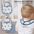 GLLQUEN BABY Muslin Drool Bibs, 8 Pack Adjustable Baby Bibs for Boys & Girls, Soft Cotton Bandana Bibs (Toucan)