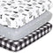 The Peanutshell Mini Crib Sheet Set: 3 Pack for Pack n Play, Playard, Playpen, Mini Crib - Woodland Animals Multiuse