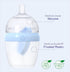 6 Oz (2 Pack), INTTERO Baby Bottles with Built-in Formula Dispenser, Anti-Colic Wide Neck Design for Newborn Feeding