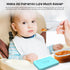 Morlike Baby Food Lids - 4 Pack Silicone Container Lid Compatible with Gerber Food Containers, BPA Free