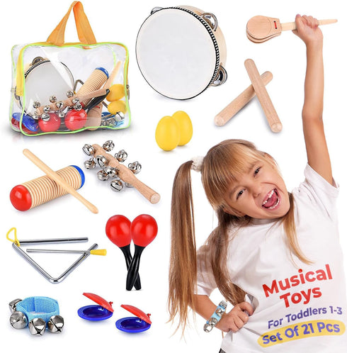 Toddler Educational & Musical Percussion for Kids & Children Instruments Set 21