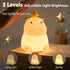 BemeedLigt Dimmable Hippo Night Light, Cute Silicone Squishy LED Lamp, Nursery Nightlight, Rechargeable Bedside Table
