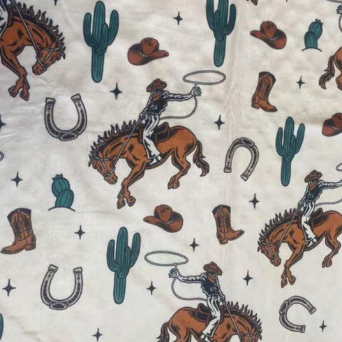 CLOSOCKEY 30 40 Inch Baby Blanket for Boys Girls Super Soft Double Layer Minky with Dotted Backing Cute Cow Crib