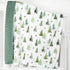 HOMRITAR Baby Blanket for Boys, Soft Lightweight Minky with Double Layer Dotted Backing, 30 x 40 Inch (Green Pine Tree)