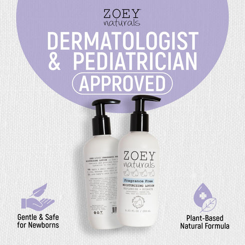 9.65 oz Absolutely Natural Zoey Naturals Fragrance-Free Head to Toe Baby & Toddler Wash Tear-Free Body Wash and Shampoo
