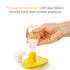 Munchkin Squeeze & Scrub Silicone Baby Bath Brush with Soap and Shampoo Dispenser - Soft & Gentle Bristles, Great
