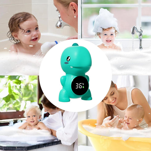 Generic 127cm Bath Thermometer ABS | Little Dinosaur Digital LED Water Temperature Display | Floating Bath Safety