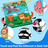 Baby Toys 0-6 Months - Tummy Time Mirror with Cloth Books & Teethers, Montessori Infant Sensory Toy for Newborns