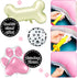 46 Pcs Dog Themed Balloon Decoration Set with Paw Print and Bone Balloons for Birthday Party Supplies