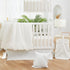 100% Brandream Boho Bohemian Girl Boy Baby Nursery Crib Bed Skirt Dust Ruffle - Neutral Solid Color Cream Off White
