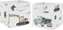 Sweet Jojo Designs Construction Truck Foldable Fabric Storage Cube Bins Boxes Organizer