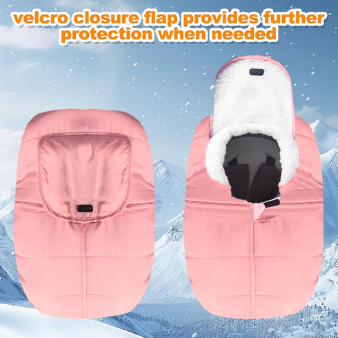 Fairy Baby Winter Car Seat Cover for Babies Carseat Waterproof, Warm Car Seat Cover Baby Universal Winter Cover