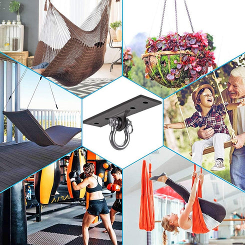 Dolibest Wall Mount Bracket, Ceiling Anchor for Home Suspension Training Kit, Gymnastic Rings, Yoga Swing