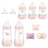 MAM Set (9-Piece) Newborn Essentials "Baby Essentials" Matte Gift & Original Matte Baby Pacifier, Nipple Shape Helps