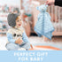Pro Goleem Teddy Bear Lovey Baby Security Blanket, Unisex Soft Lovie Baby Gifts for Newborn Toddler, Blue 16 Inch