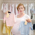 Closet Set 7 24 Baby Dividers for Clothes Organizer - of Adorable Wooden Double-Sided Baby Clothes Size Hanger