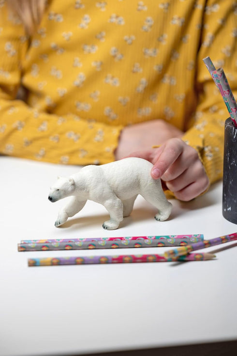 Papo Hand-Painted Figurine - Wild Animal Kingdom Polar Bear - 50142, Collectible for Children, Suitable for Boys and