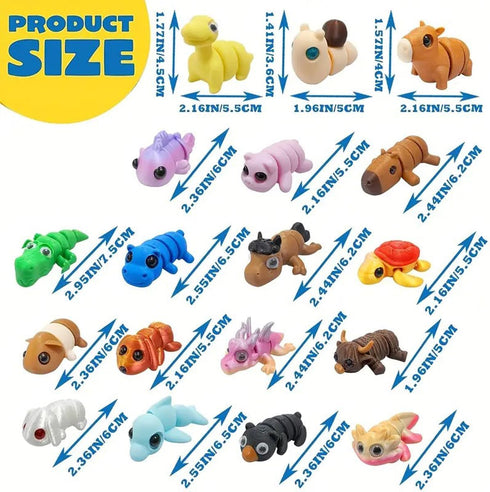 18 3D Pcs Easter Eggs with Print Animal Prefilled Easter Eggs with Toys Inside Easter Egg Fillers for Kids Boys Girls
