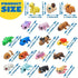 18 3D Pcs Easter Eggs with Print Animal Prefilled Easter Eggs with Toys Inside Easter Egg Fillers for Kids Boys Girls