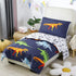 4-Piece Set Set URBONUR Toddler Bedding - Ultra Soft Cartoon Jurassic Dinosaur Print Boys Toddler Comforter - Include