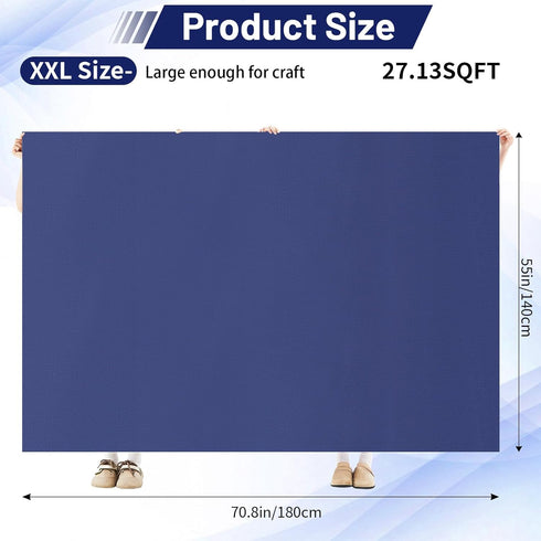 55x70 Inch Drydiet Extra Large Craft & Painting Floor Mat - Waterproof Non-Slip PVC Art Rug, Floor Protector for Easel