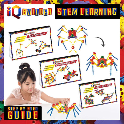 STEM Learning Toys - Creative Construction Engineering Building Blocks Set for Kids Ages 5-10