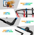 Basketball Hoop Indoor for Kids Adults, Scorer with 2 Scoring Methods, Mini Hoop with 3 Batteries and Balls