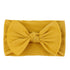 QandSweet Baby Nylon Headbands, 12-Pack Newborn Bows, Soft Head Wraps for Infant Toddler Girls