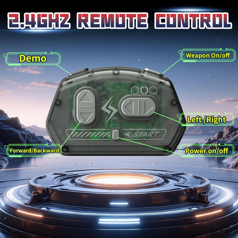 Cetuai 2-Player 2.4 Set 3+ Remote Control Battle Robots, RC Fighting Toys for Kids Wireless Fighting Robots STEM Toys