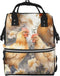 DWVTSLH Chicken duck Diaper Bag Backpack Multifunction Nappy Bags Waterproof Mummy Backpack Large