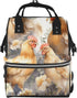 DWVTSLH Chicken duck Diaper Bag Backpack Multifunction Nappy Bags Waterproof Mummy Backpack Large