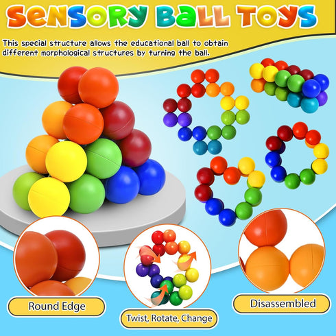 3 4 5-7, Sensory Toys for Autistic Kids, Autism Squishy Fidget Toys Slug Quiet Fidgets Classroom Calm Down Travel