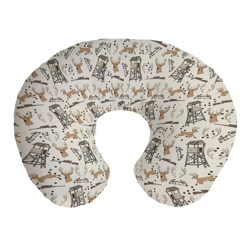 Cstdyfrv Deer Hunting Nursing Pillow Covers Hunter Tree Stand Removable Breastfeeding Slipcover Wild
